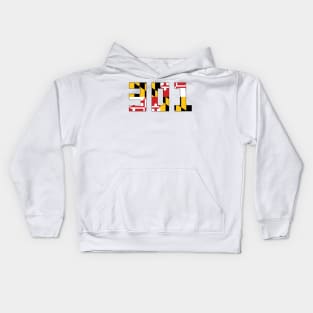 301 Maryland Flag Kids Hoodie